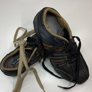 Sketchers, Black/Brown leather sneakers, Men's 7.5, Used
